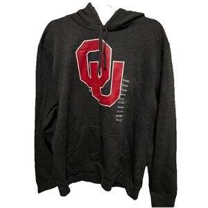 Oklahoma Sooners Big Logo Pullover Hoodie in charcoal XL New